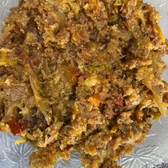 A picture of Kabab ka salan.