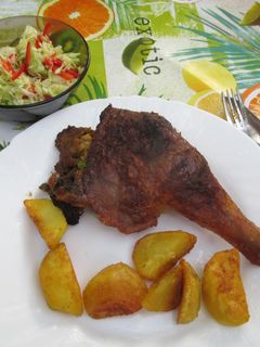 Töltött csirkecomb légkeverésben recept fotója