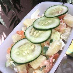 A picture of Potato salad.