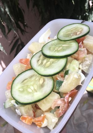 A picture of Potato salad.