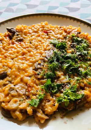 Foto di Risotto con funghi e pomodoro