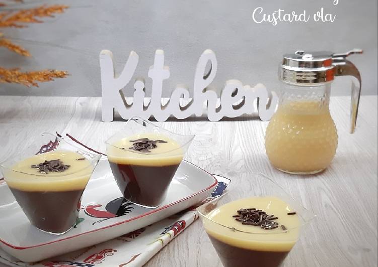 Resep Choco Puding, Custard Vla, Enak Banget