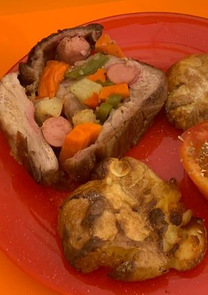 Una foto de Mi bondiola rellena a la barbacoa