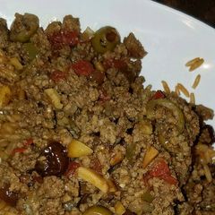 A picture of Puerto Rican Picadillo.