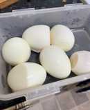 Telur rebus 1/2 mateng pake instant pot