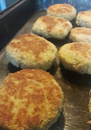 Una foto de Medallones de Arroz y Brócoli al horno