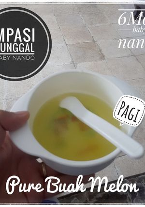Foto resep Mpasi Tunggal "Pure Buah Melon"