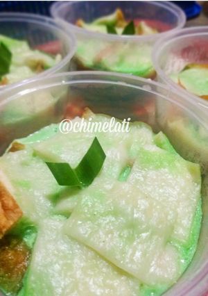 Foto resep Puding Roti Pandan