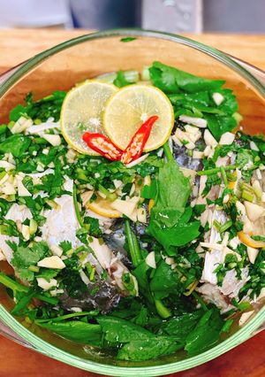 Foto resep Thai steamed fish with lime and garlic