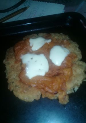 Una foto de Milanesas de soja a la napolitana