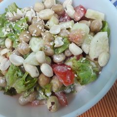 A picture of Chana salad.