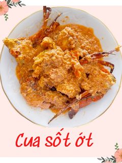 Hình của món Cua sốt ớt.