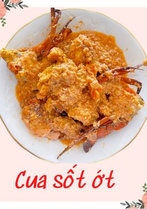Hình của món Cua sốt ớt.