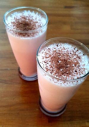 Una foto de Milkshake de frambuesa