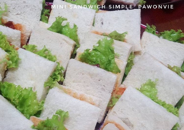 Resep masakan Mini Sandwich Simple | Cara Membuat Mini Sandwich Simple Yang Enak Dan Lezat