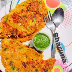 A picture of Tomato Onion Besan Omelette.