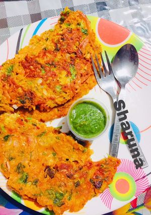 A picture of Tomato Onion Besan Omelette.