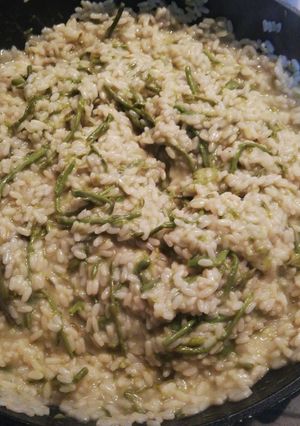 Foto di Risotto con asparagi selvatici