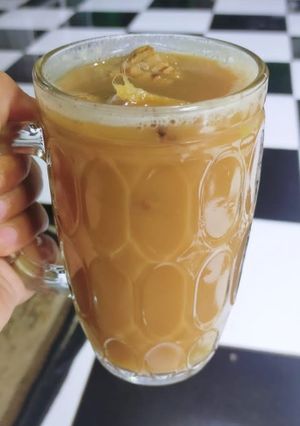 Foto resep Wedang jahe susu hanget 😋