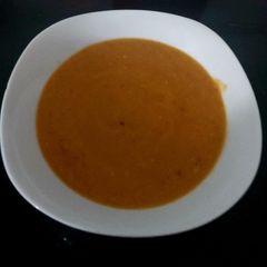 A picture of My thick Spicy Pumpkin Soup with Seeds 🤩.