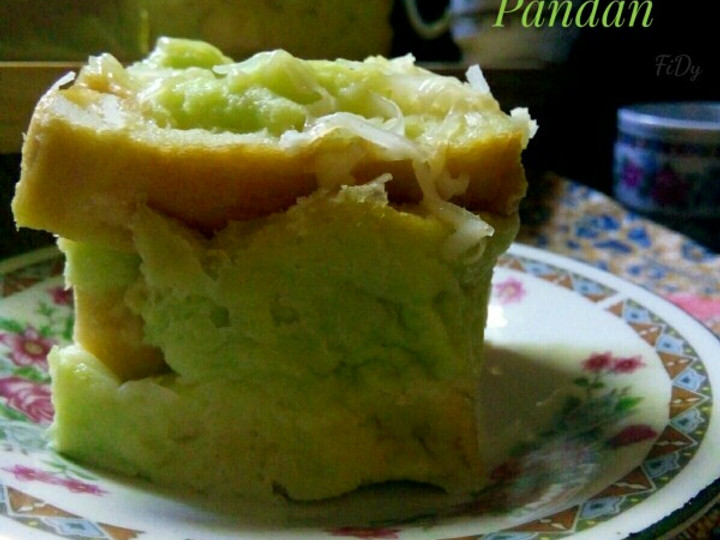 Cara Gampang Membuat Bingka Roti Kukus Pandan Anti Gagal