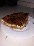 Tarta soufflé con base crujiente y manzana