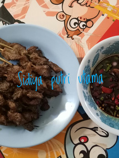 Foto resep Sate maranggi sambal kecap ala saya