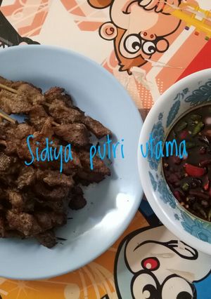 Foto resep Sate maranggi sambal kecap ala saya