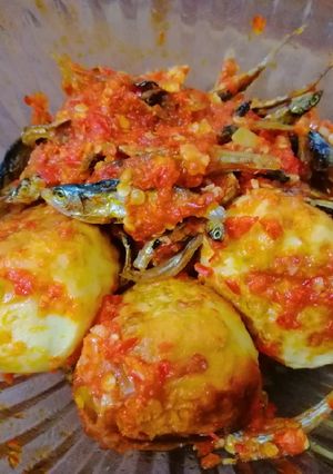 Foto resep Balado telur teri