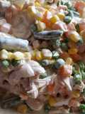 Ensalada de pollo con vegetales