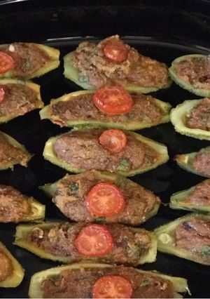 A picture of Karela (bitter gourds) boatDussehra.