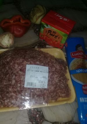 Una foto de Fideos con bologñesa