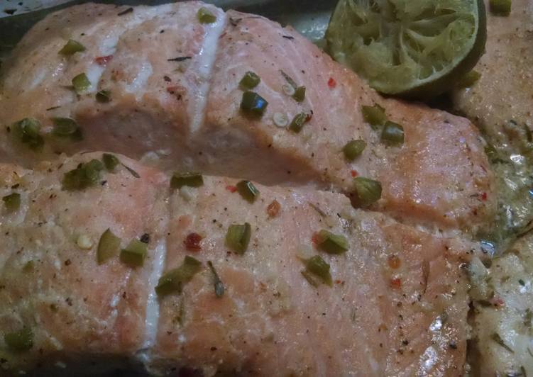 Easiest Way to Prepare Super Quick Homemade Roasted Salmon Fillet