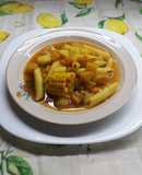 Guiso con fideos