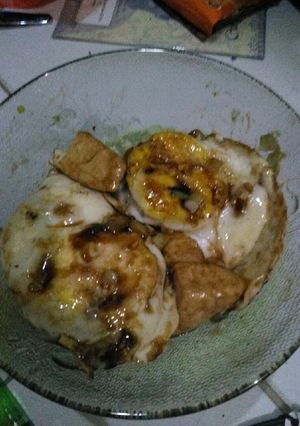 Foto resep Ceplok telor dan tahu saus tiram tuk sarapan simple