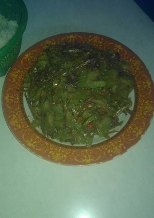 Foto resep Tumis Pare + teri pedas