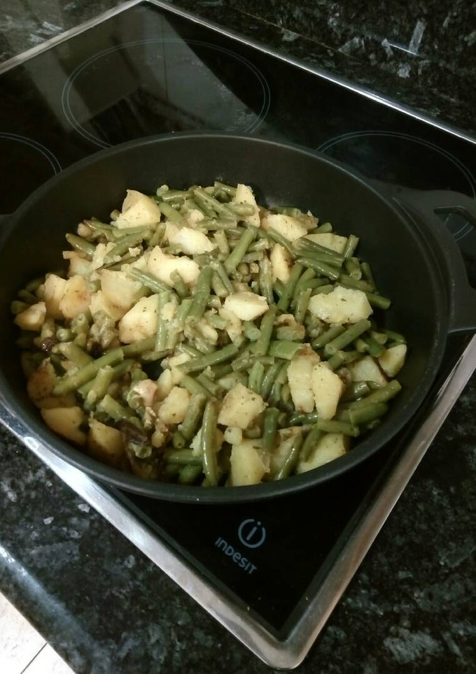 Una foto de Judías tiernas con patatas