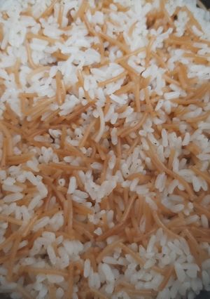 صورة لوصفة رز بالشعيرية 🥣🥣🥣
