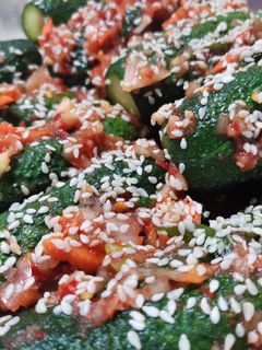 Kimchisen erjesztett kovászolni való uborka recept fotója