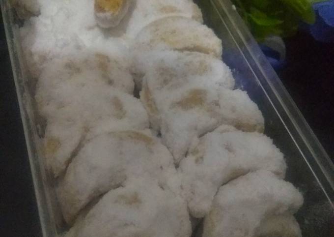 Resep Putri salju kacang almond mix Mede, Bisa Manjain Lidah