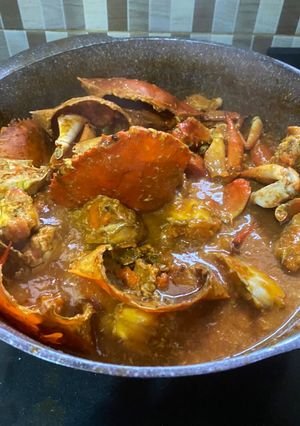 Foto resep Kepiting saus padang telur