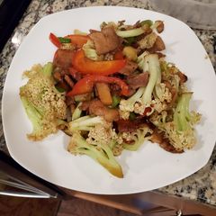 A picture of 干锅菜花 Dry Pot Cauliflower.