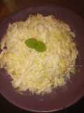 Ensalada blanca con hojitas de menta