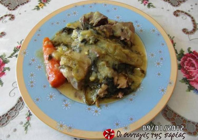 Recipe of Ultimate Pork and celery in avgolemono