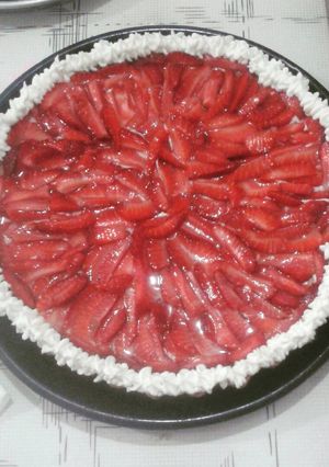 Una foto de Tarta de frutilla ♡