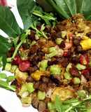 Fried Beef Salad with Thai Cherry and Rice Paddy Herb in Galangal Vinegar and Coconut Syrup