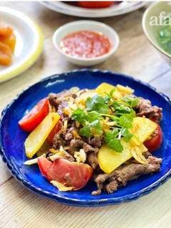 Hình của món Thịt Bò Xào Khoai Tây Cà Chua.