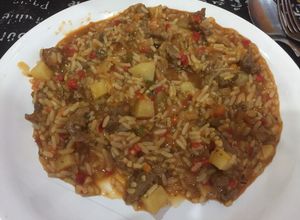 Una foto de Guiso de arroz.🍚🤤