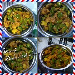A picture of Besani Shimla Mirch Alu.