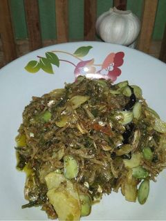 Foto resep Sambel ijo pete ikan teri kentang